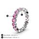 5 - Arria 3.00 mm Pink Sapphire Eternity Band 