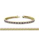 1 - Zahra Princess Cut 2.00 mm Iolite and Diamond Eternity Tennis Bracelet 