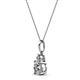 2 - Reyne Lab Grown and Mined Diamond Two Stone Pendant 