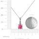 4 - Reyne Pink Tourmaline and Diamond Two Stone Pendant 