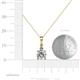 4 - Reyne Lab Grown and Mined Diamond Two Stone Pendant 