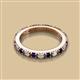 2 - Gracie 2.70 mm Round Blue Sapphire and Diamond Eternity Band 
