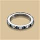 2 - Gracie 2.70 mm Round Blue and White Diamond Eternity Band 
