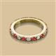 2 - Gracie 2.70 mm Round Ruby and Diamond Eternity Band 