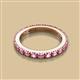 2 - Gracie 2.70 mm Round Pink Sapphire Eternity Band 