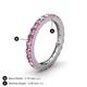 4 - Gracie 2.70 mm Round Pink Sapphire Eternity Band 