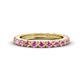 1 - Gracie 2.70 mm Round Pink Sapphire Eternity Band 