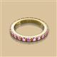 2 - Gracie 2.70 mm Round Pink Sapphire Eternity Band 