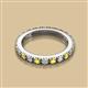 2 - Gracie 2.70 mm Round Yellow Sapphire and Lab Grown Diamond Eternity Band 