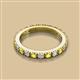 2 - Gracie 2.70 mm Round Yellow Sapphire and Lab Grown Diamond Eternity Band 