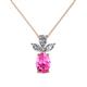 1 - Rayen Pink Sapphire and Diamond Slider Pendant 