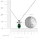 4 - Rayen Emerald and Diamond Slider Pendant 
