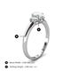 4 - Gemma 7x5 mm Oval Cut Opal and Diamond Trellis Three Stone Engagement Ring 