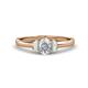 1 - Gemma 7x5 mm Oval Cut Lab Grown Diamond and Opal Trellis Three Stone Engagement Ring 