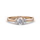1 - Gemma 7x5 mm Oval Cut Lab Grown Diamond Trellis Three Stone Engagement Ring 