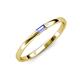 3 - Riley Bold 4x2 mm Baguette Tanzanite Minimalist Solitaire Promise Ring 