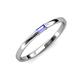 3 - Riley Bold 4x2 mm Baguette Tanzanite Minimalist Solitaire Promise Ring 