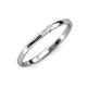 3 - Riley Bold 4x2 mm Baguette White Sapphire Minimalist Solitaire Promise Ring 