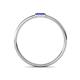 4 - Riley Bold 4x2 mm Baguette Tanzanite Minimalist Solitaire Promise Ring 