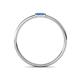 4 - Riley Bold 4x2 mm Baguette Blue Topaz Minimalist Solitaire Promise Ring 