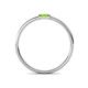 4 - Riley Bold 4x2 mm Baguette Peridot Minimalist Solitaire Promise Ring 
