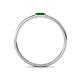4 - Riley Bold 4x2 mm Baguette Lab Created Emerald Minimalist Solitaire Promise Ring 
