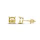 1 - Liam Four Prong 14K Yellow Gold Ear Stud Setting 