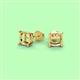 2 - Liam Four Prong 14K Yellow Gold Ear Stud Setting 