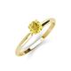 3 - Solus Round Yellow Sapphire Solitaire Engagement Ring  