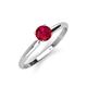 3 - Solus Round Ruby Solitaire Engagement Ring  