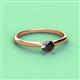 2 - Solus Round Black Diamond Solitaire Engagement Ring  