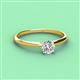 2 - Solus Round Forever One Moissanite Solitaire Engagement Ring  