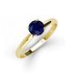 3 - Solus Round Blue Sapphire Solitaire Engagement Ring  