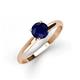 3 - Solus Round Blue Sapphire Solitaire Engagement Ring  