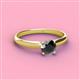 2 - Solus Round Black Diamond Solitaire Engagement Ring  