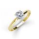3 - Solus Round Forever One Moissanite Solitaire Engagement Ring  
