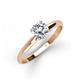 3 - Solus Round Forever One Moissanite Solitaire Engagement Ring  