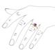 6 - Myrna Round Amethyst and Diamond Halo Engagement Ring 