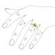 6 - Myrna Round Peridot and Diamond Halo Engagement Ring 