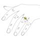 6 - Myrna Round Peridot and Diamond Halo Engagement Ring 