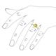 6 - Myrna Round Yellow Sapphire and Diamond Halo Engagement Ring 