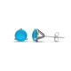 1 - Pema 5mm (0.72 ctw) Turquoise Martini Solitaire Stud Earrings 
