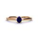 1 - Orla Oval Cut Blue Sapphire Solitaire Engagement Ring 