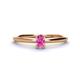 1 - Orla Oval Cut Pink Sapphire Solitaire Engagement Ring 
