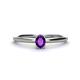 1 - Orla Oval Cut Amethyst Solitaire Engagement Ring 
