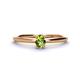 1 - Orla Oval Cut Peridot Solitaire Engagement Ring 