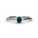1 - Orla Oval Cut London Blue Topaz Solitaire Engagement Ring 
