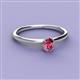 2 - Orla Oval Cut Pink Tourmaline Solitaire Engagement Ring 