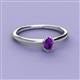 2 - Orla Oval Cut Amethyst Solitaire Engagement Ring 