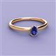 2 - Orla Oval Cut Iolite Solitaire Engagement Ring 